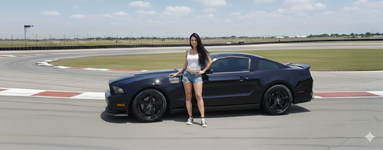 BackInBlack on the Track with a Hot Chick.png