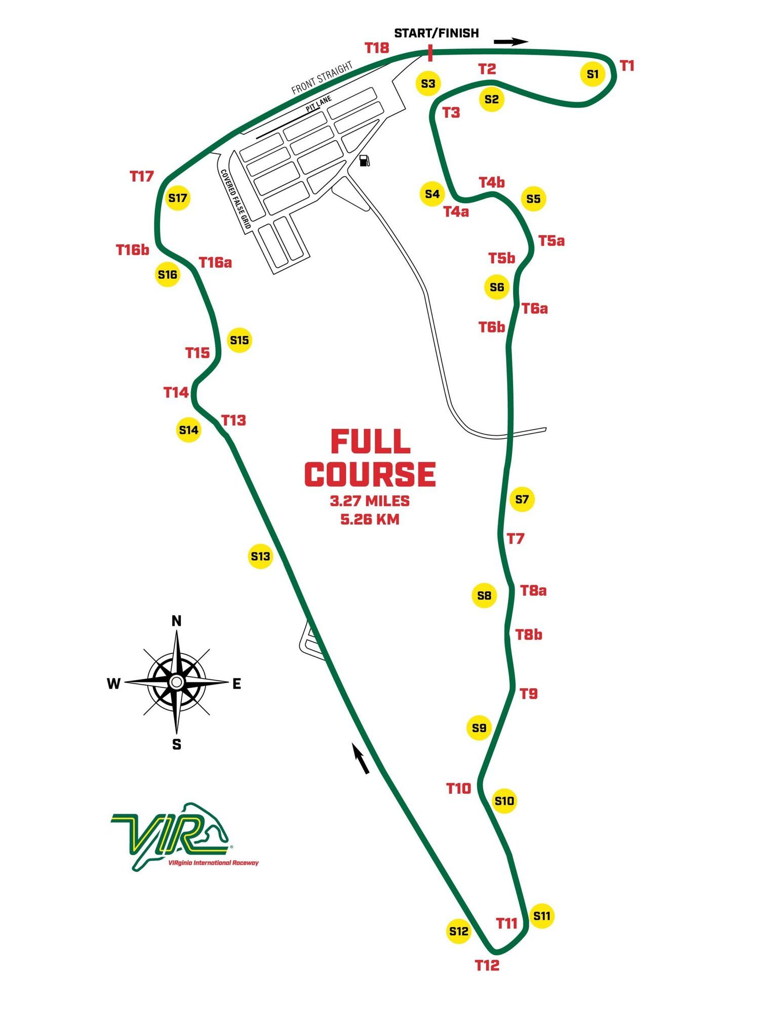 Virginia International Raceway - VIR Full - Details & Lap times | Track ...